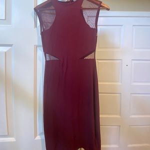 Maroon formal dress
